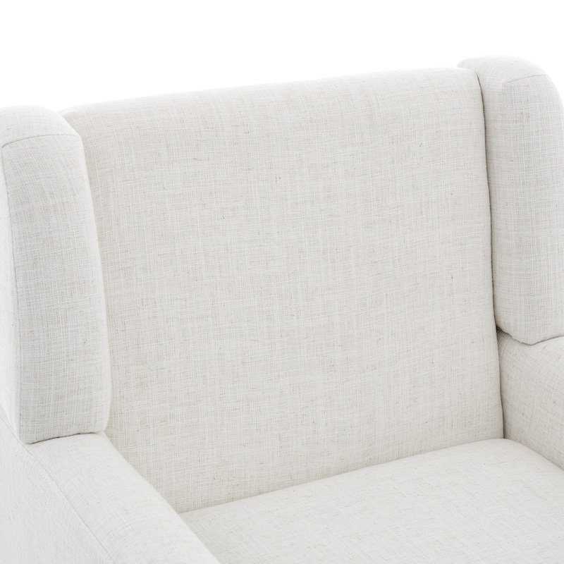 Modern Upholstered Linen Armchair Accent Chair