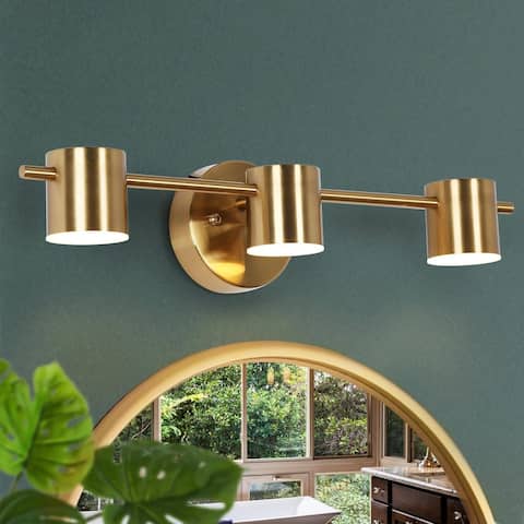 Modern Gold 1/2/3-Light LED Bathroom Vanity Light Linear Wall Sconces
