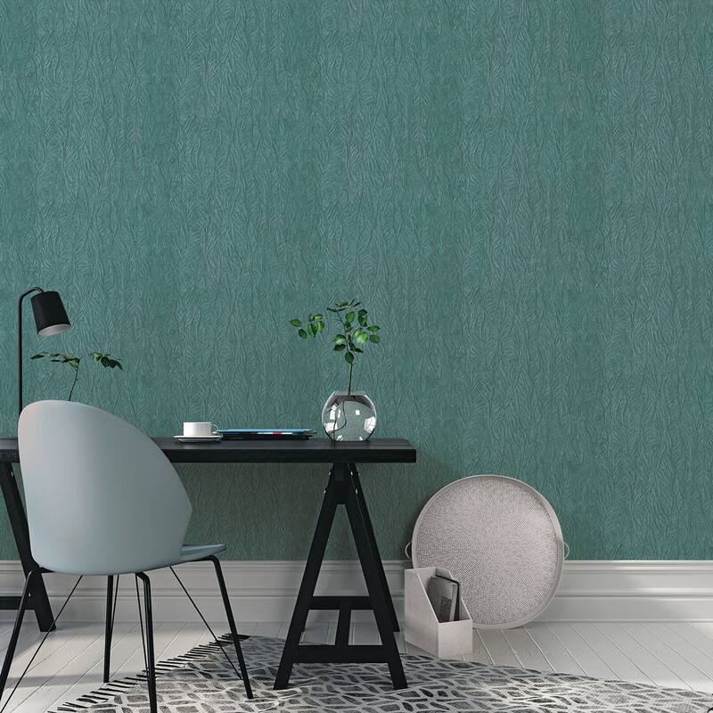 Galerie Wallcoverings Ambiance Leaf Emboss Vinyl on Non-woven Matte Wallpaper Roll