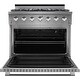 preview thumbnail 4 of 3, Liquid Propane 36" 5.5 cu. ft. Freestanding Gas Range NXR Pro-Style Convection Oven Stainless Steel