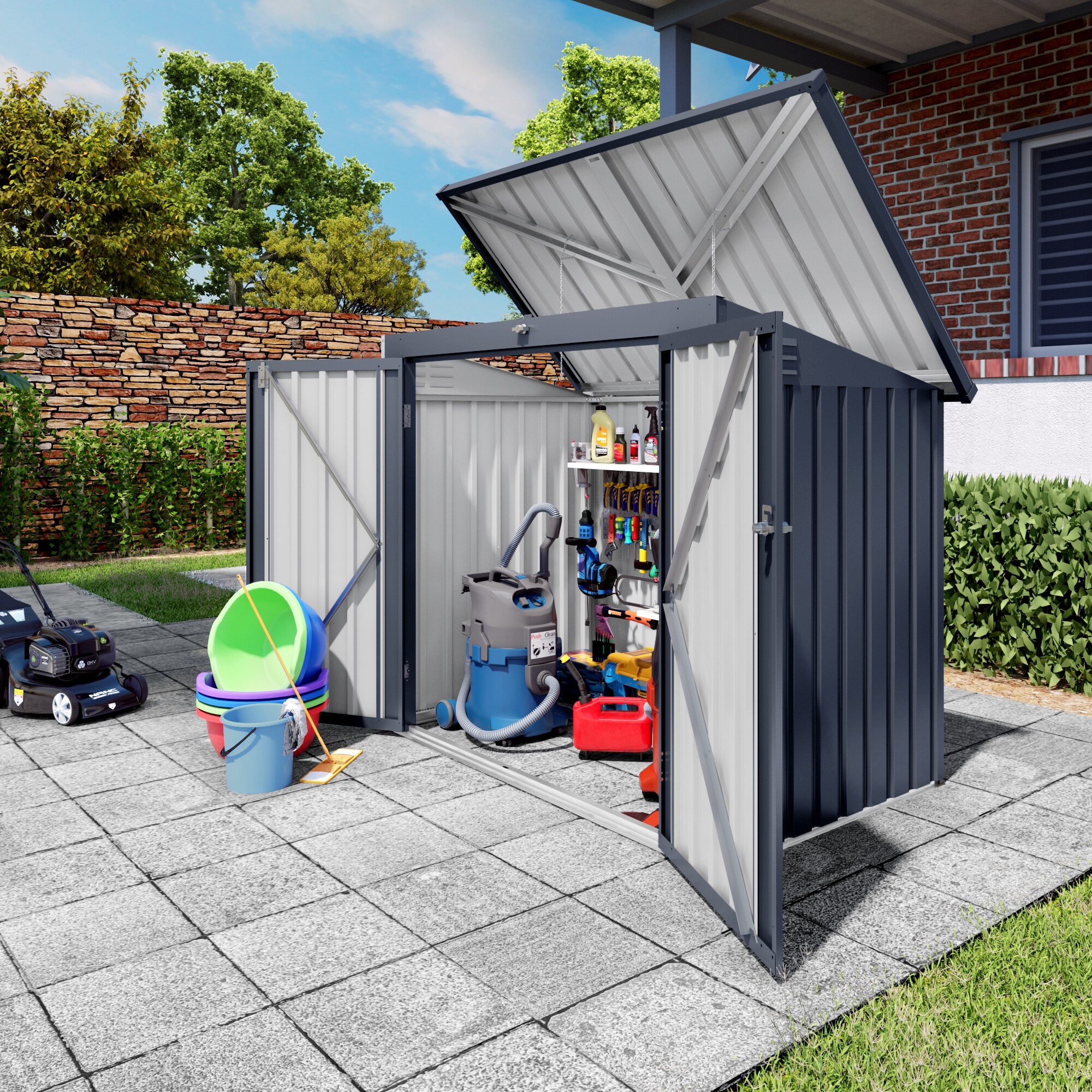 Outdoor-Trash-Can-Storage-Shed