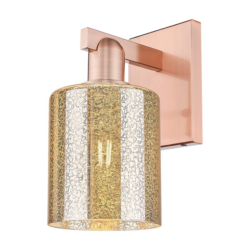 Innovations Lighting 716-1W-11-5 Cobbleskill Sconce Cobbleskill 11" - Antique Copper / Mercury
