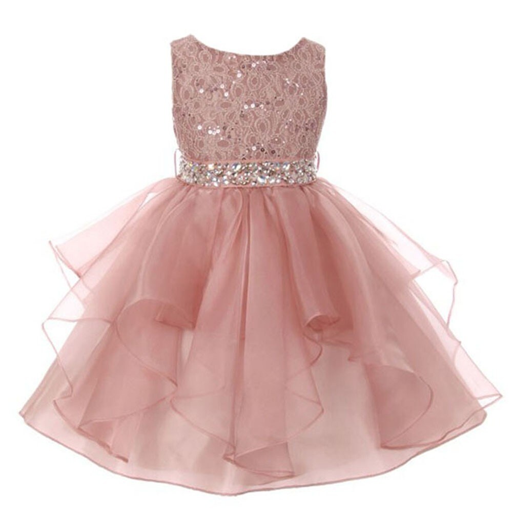 blush pink girls dress