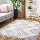 preview thumbnail 22 of 104, SAFAVIEH Moroccan Tassel Shag Iulieana Boho Tribal 2-inch Thick Rug 10' x 14' - Pink/Ivory