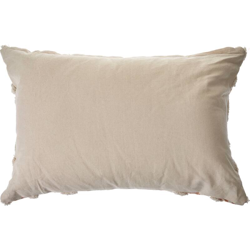 Sevita Curated Nomad Houndsridge Geometric Burnt Orange Throw Pillow