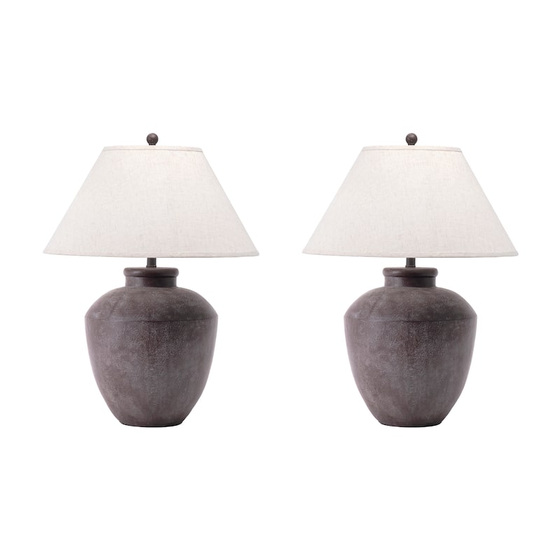 Nuloom Lindos 30" Resin Table Lamp - 22"W x 22"D x 30"H