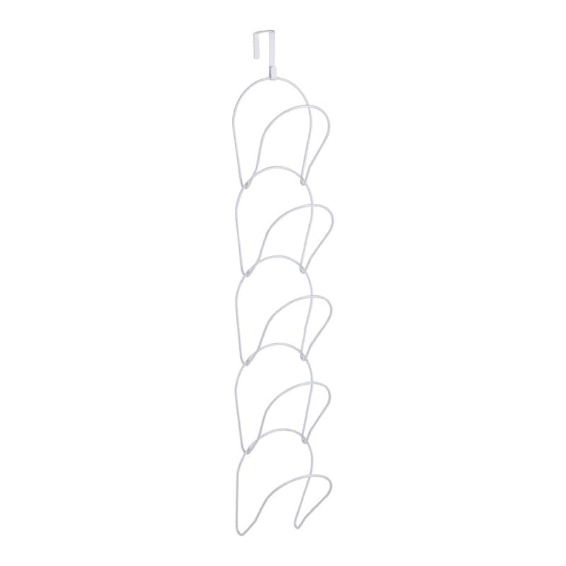 Hat Rack, 5 Pack Baseball Cap Display Storage Rack Holder Over Door Wall Mounted Hanging Hat Organizer, 6.5*5.5Inch