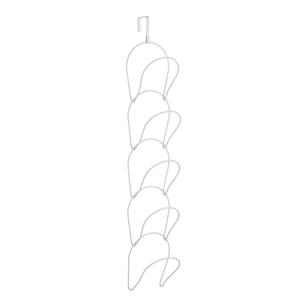Hat Rack, 5 Pack Baseball Cap Display Storage Rack Holder Over Door Wall Mounted Hanging Hat Organizer, 6.5*5.5Inch