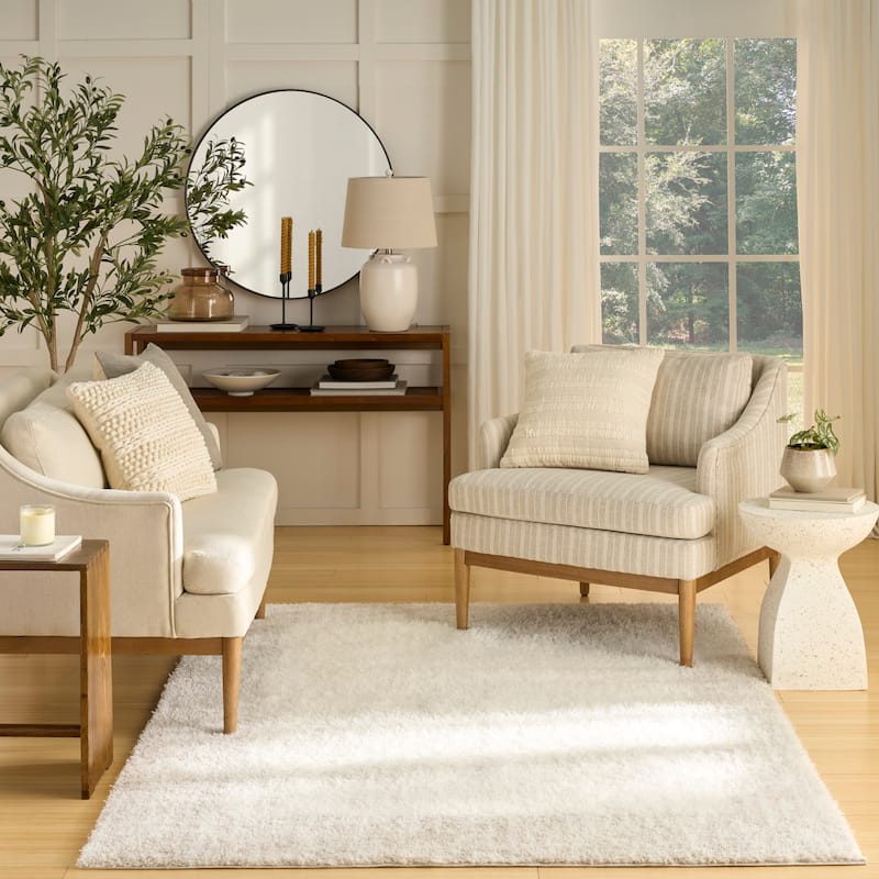 Nourison Pacific Shag Indoor only Solid Area Rug