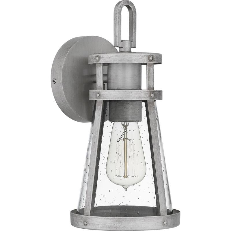 Barber 1-Light Outdoor Lantern - Antique Brushed Aluminum
