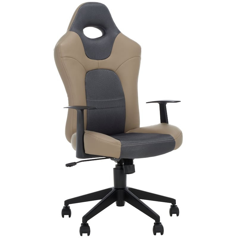 Porch Shiela & Den Riverwood Drive Grey Desk Chair - 23" x 26" x 46.5" - 23Wx27Dx49H