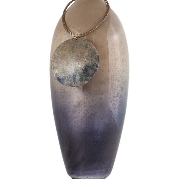 Sterling Vase Cuzco 16" Glass Vase In Fire Clay