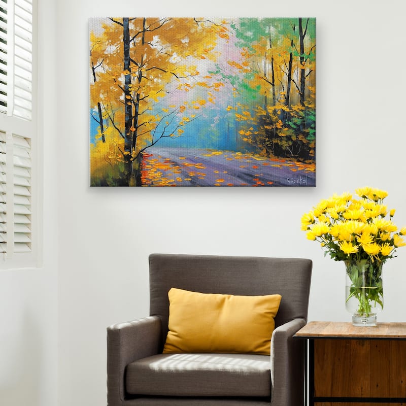 Misty Autumn Day by Graham Gercken Canvas Art Print
