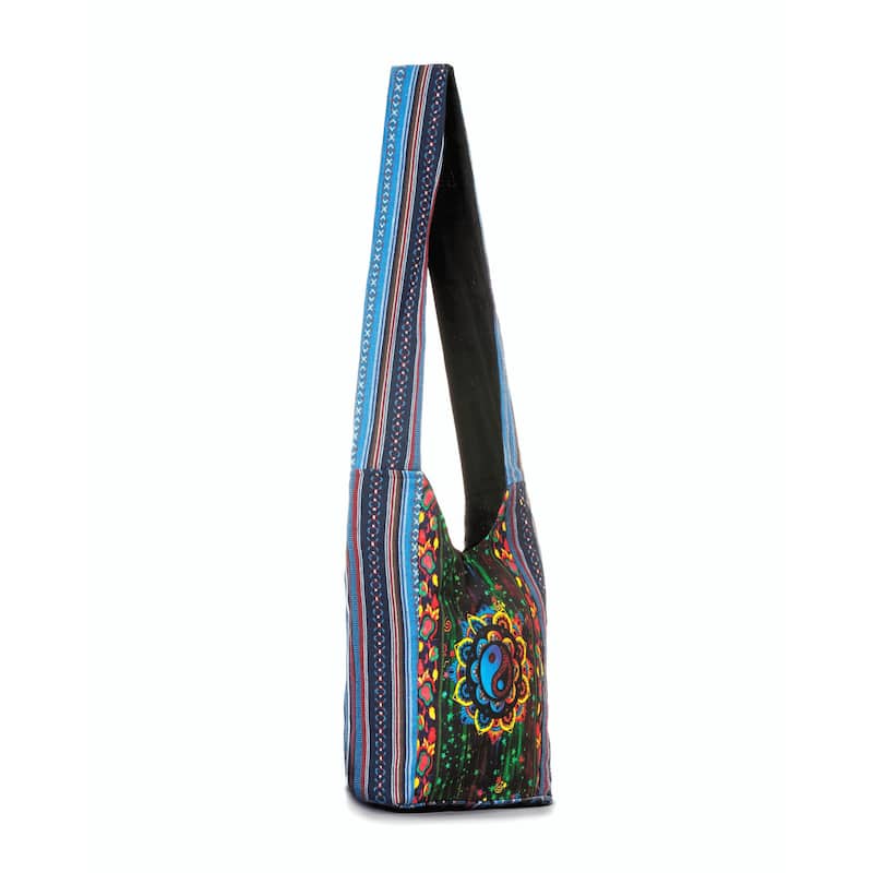 Kathmandu Collection Yin Yang Print Hobo Bag