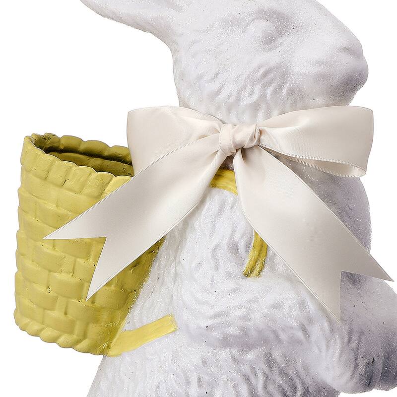 20.5" Resin Standing Chocolate Bunny