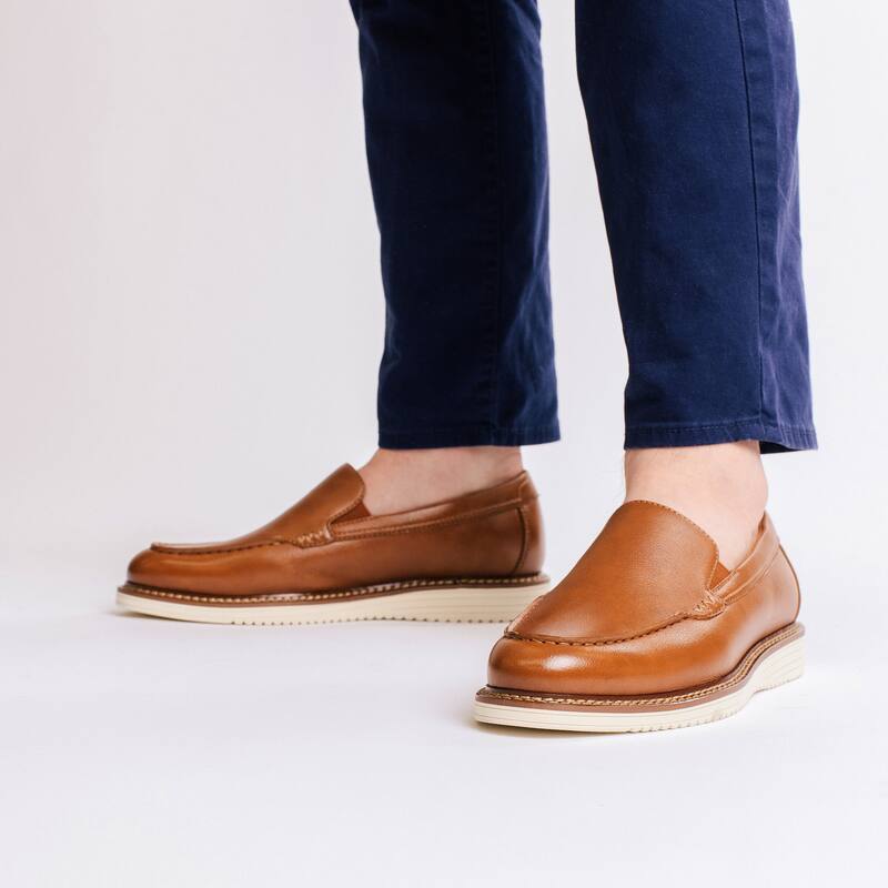 Vance Mens Oneal Medium and Wide Width Slip-on Hybrid Casual Venetian Loafer Dress Shoe