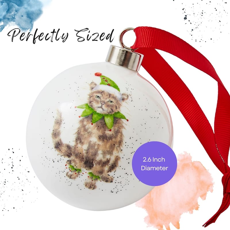 Royal Worcester Wrendale Designs Christmas Bauble