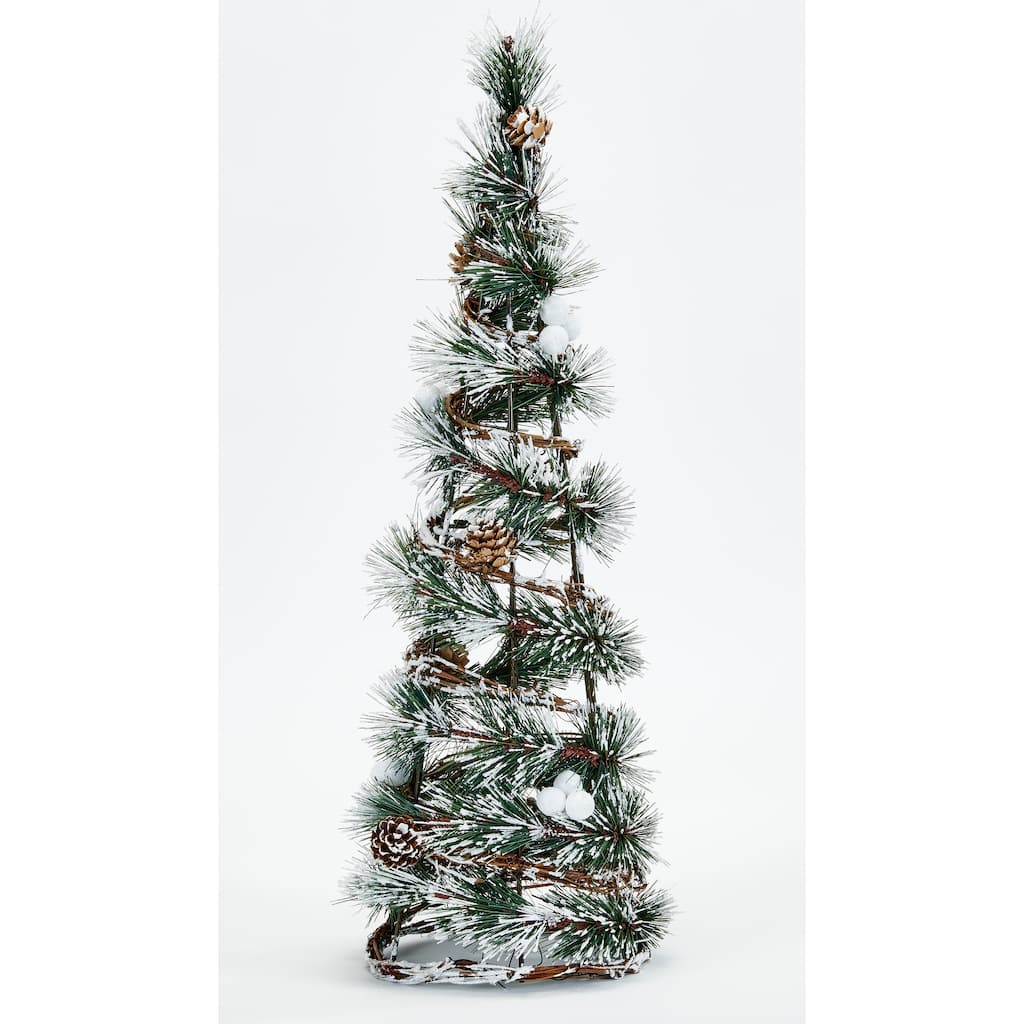20" Snowy Pine Cone Artificial Christmas Tabletop Tree - 20