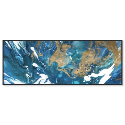 Egyptian Eye Blue Panoramic Canvas by Art Remedy