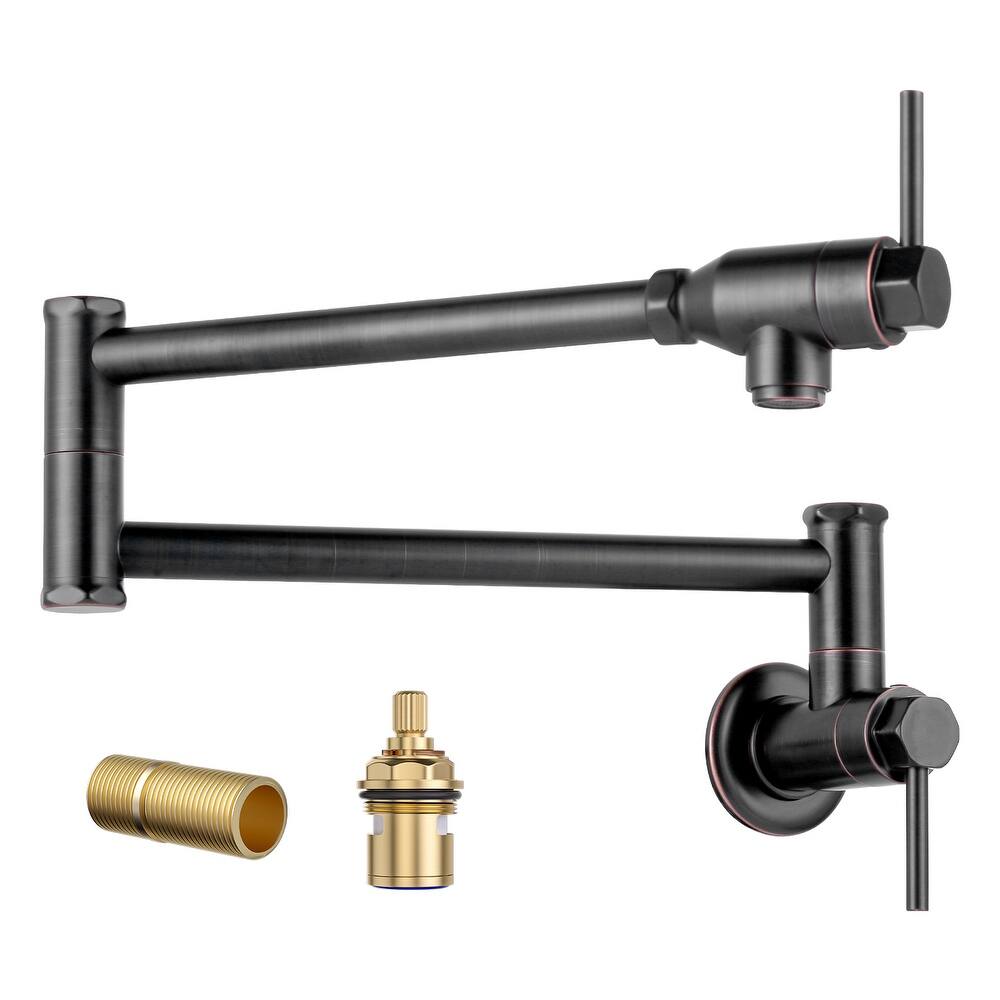 WOWOW Modern Foldable Filling Faucet with Dual-Joint Swivel Arm