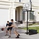 preview thumbnail 2 of 9, Goplus Basketball Hoop Outdoor System with 45 Inch Shatterproof PC - 45" x 29" x 49.2" (L x W x H)
