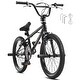 preview thumbnail 1 of 25, BMX Bike, Wheel Freestyle Bike, BMX Race Bike Beginner-Level BMX to Advanced Riders, BMX Bicycles for Teen Adult Men Women 20" x 2.35", Front and rear brakes - hi-ten steel