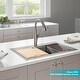 preview thumbnail 51 of 137, KRAUS Kore Workstation Drop-In Stainless Steel Kitchen Sink