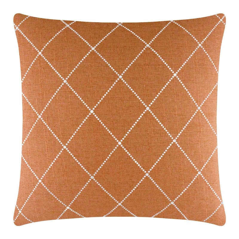 Sparkles Home Atlas Rhinestone Pillow - 16x16 - Orange