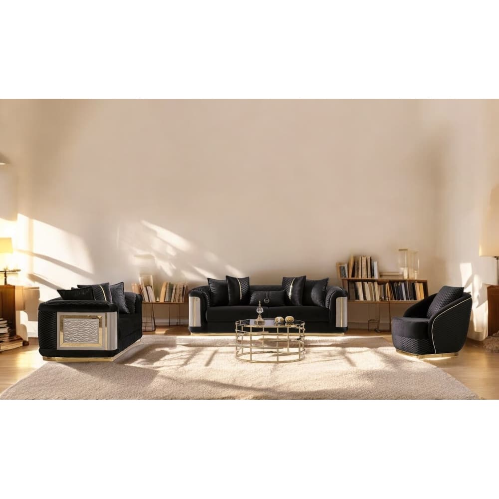 Orabella 3 Pieces Living Room Sets 1 Sofa 1 Love seat 1 Chair