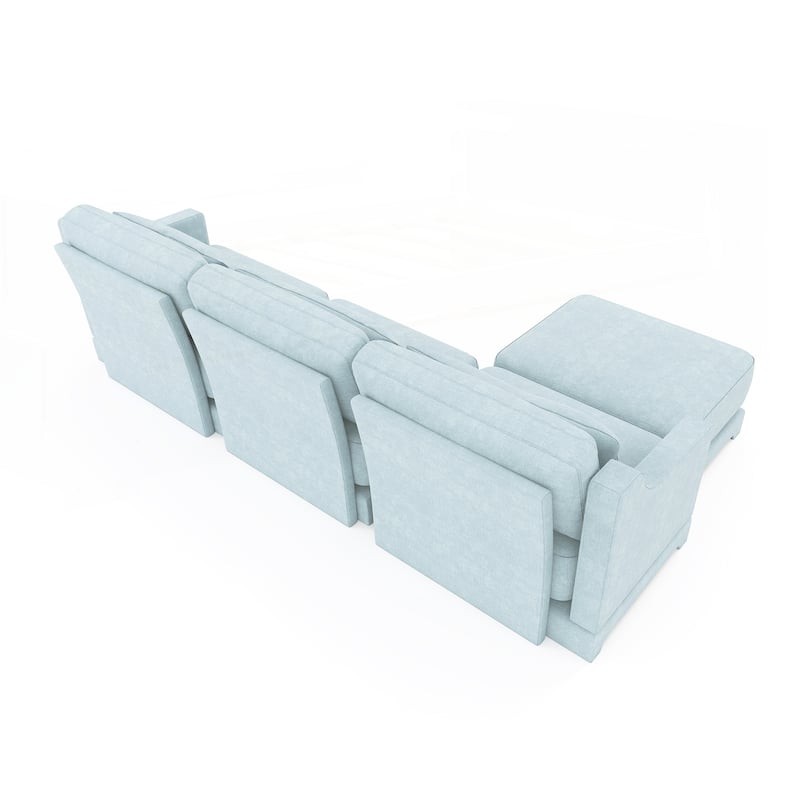 Three-seater Chenille sofa