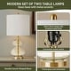 preview thumbnail 23 of 55, Ellipse Curved Gourd Glass Table Lamp, Set of 2