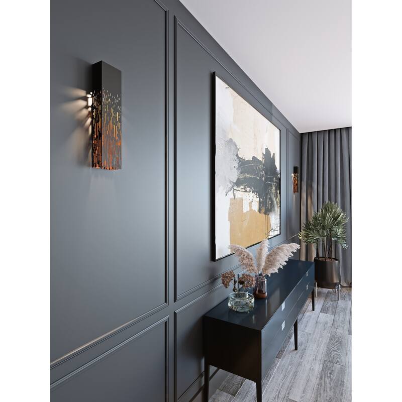 AFX Embers Black LED Wall Sconce