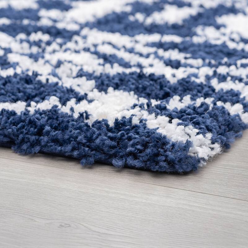 Joy Shag Mediterranean Geometric Indoor Area Rug