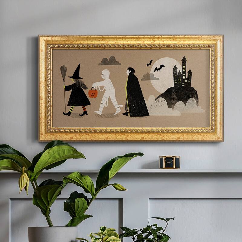 Graphic Halloween Collection D Premium Framed Canvas- Ready to Hang