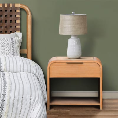 INK+IVY Jameson Modern One Drawer Waterfall Nightstand