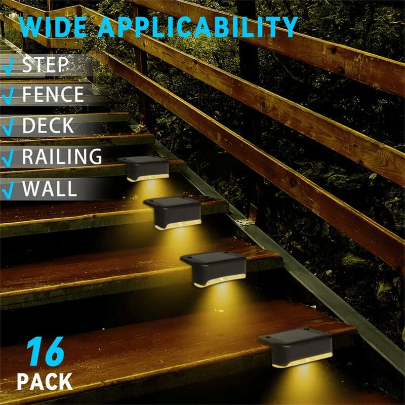 White light-32PCS Led Solar Deck Light