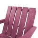 preview thumbnail 87 of 172, Shoreline Fully Assembled All-Weather HDPE Outdoor Folding Modern Adirondack Chair