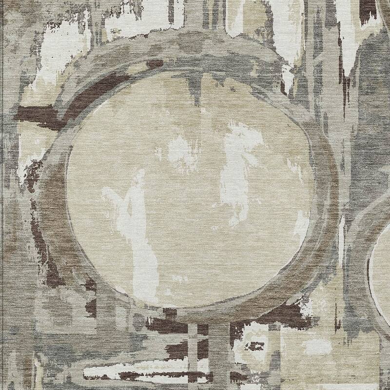 HomeRoots Geometric Transitional Rectangle Outdoor Rug