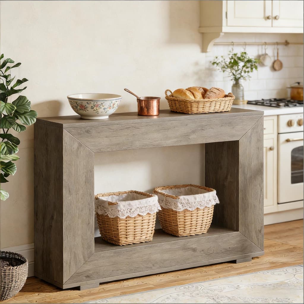 Entryway Sofa Table, Wood Console Table