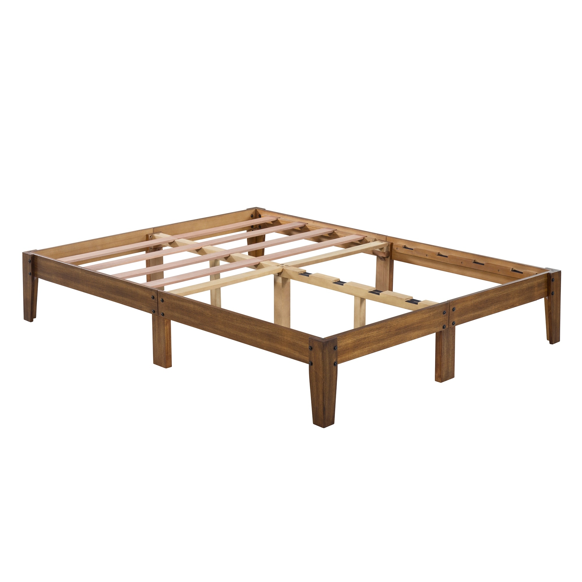 14 inch wood platform sales bed frame queen
