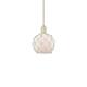 Option Antique Brass / White Glass with White Rope