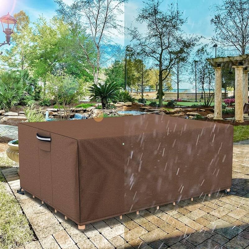 Heavy Duty Patio Sectional Sofa Cover Outdoor Furniture Cover Waterproof