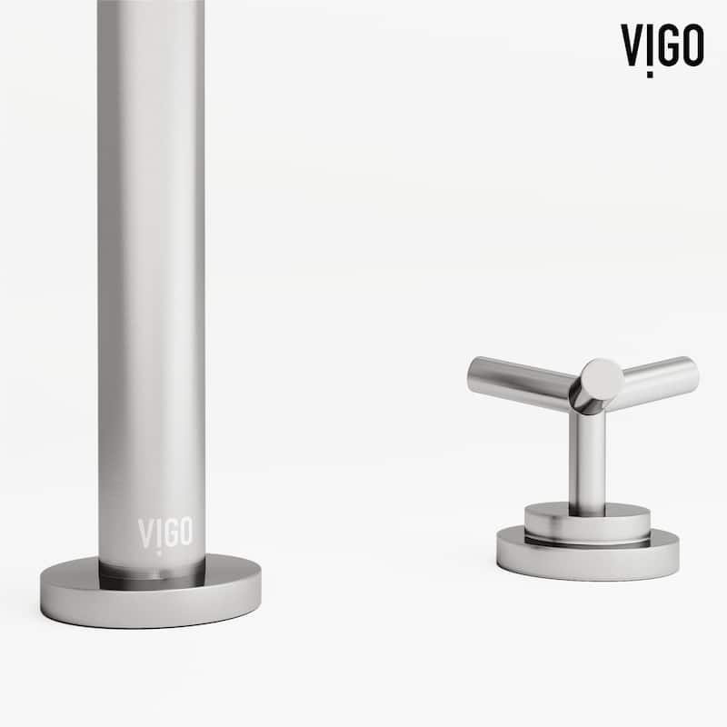 VIGO Jewel 9" H 2-Handle Widespread Bathroom Faucet