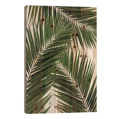 Palm Leaf III Print On Wood by Orara Studio - Multi-Color