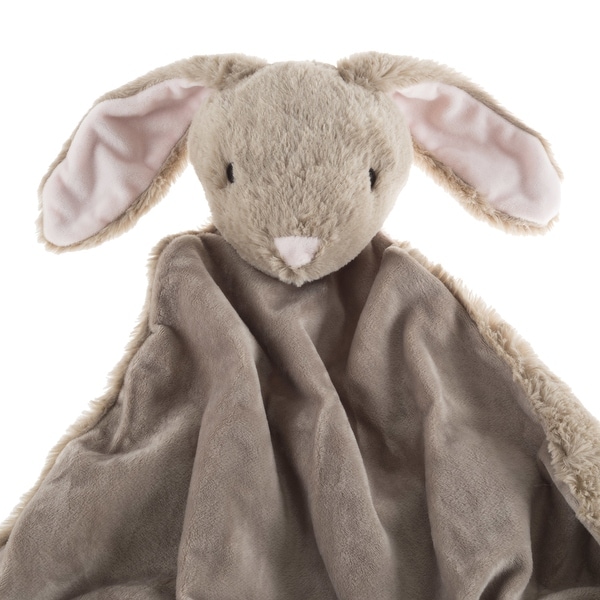 Shop Brown Bunny Rabbit Baby Blanket and Stuffed Animal Toy - Overstock ...