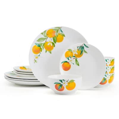 Studio Nova Oranges 12-Piece Dinnerware Set, Service for 4