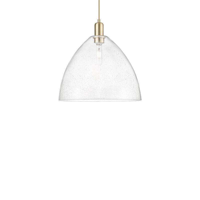 Innovations Lighting 716-1P-18-16 Bristol Pendant Bristol 16" Wide - Champagne Bronze / Seedy