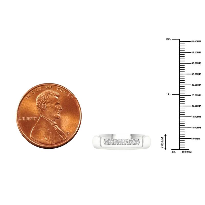 1/10ct TDW Diamond Ring in 10K Gold for Men