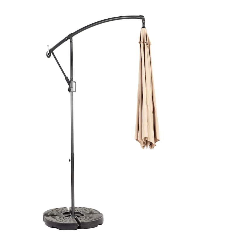 Topcraft 10ft Offset Hanging Market Patio Umbrella