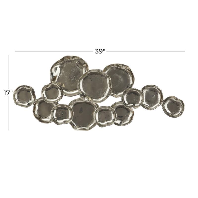 Multi Colored Metal Indoor Outdoor Artificial Lizard Home Wall Decor with Teal and Yellow Accents